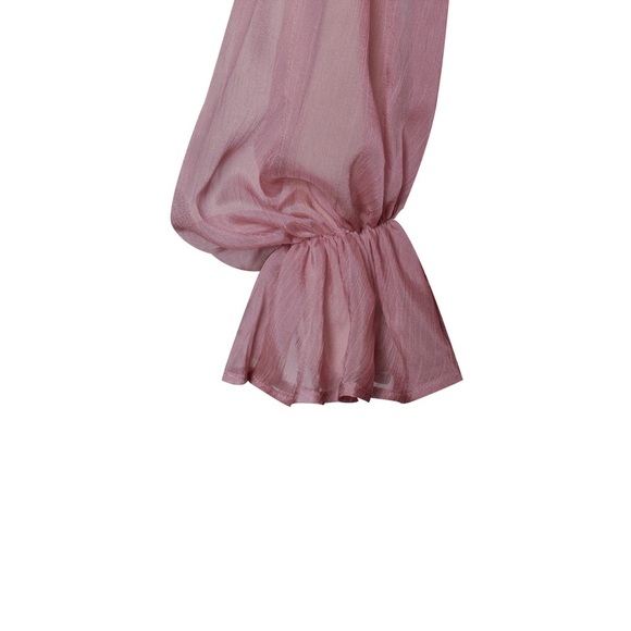 Callie Miss Circle: Ruched & Ready Mauve Pink Formal Cocktail Strapless Dress L - Picture 8 of 9
